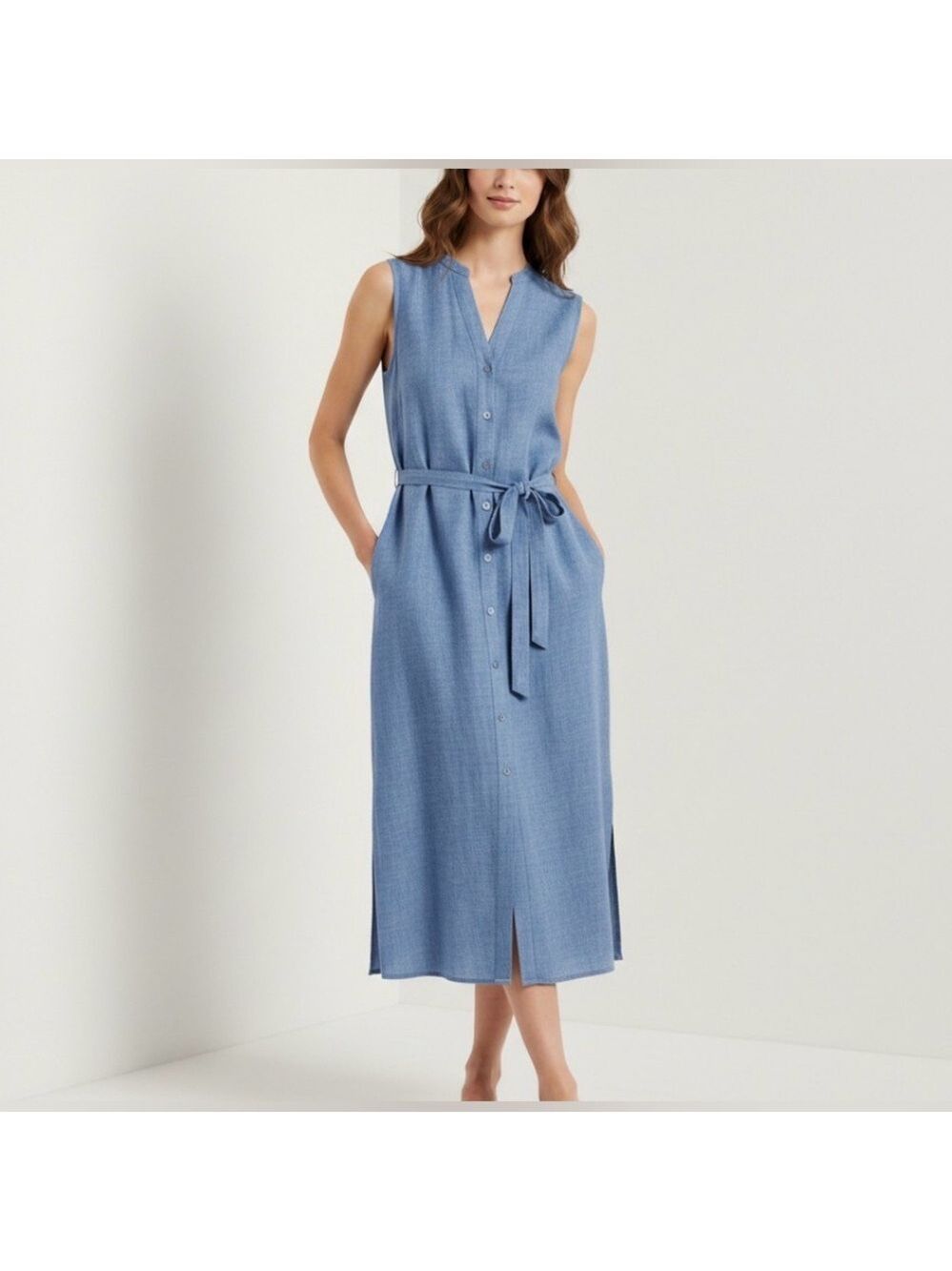 21. Banana Republic| Linen Midi Shirt Dress. $60